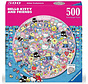 Ravensburger Hello Kitty: A whirlwind of sweetness Round Puzzle 500pcs