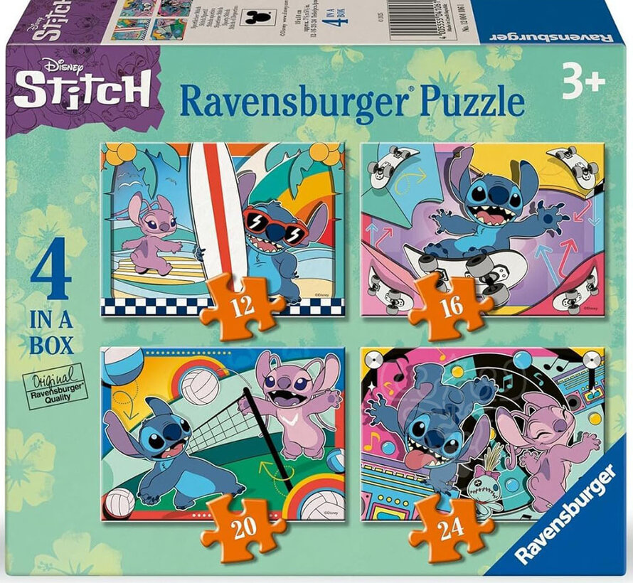 Ravensburger Stitch Puzzle: 12, 16,  20, 24pcs  XXL - 4 in a Box