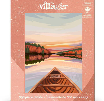 Villager Puzzles Villager Canoeing at Dawn Puzzle 500pcs