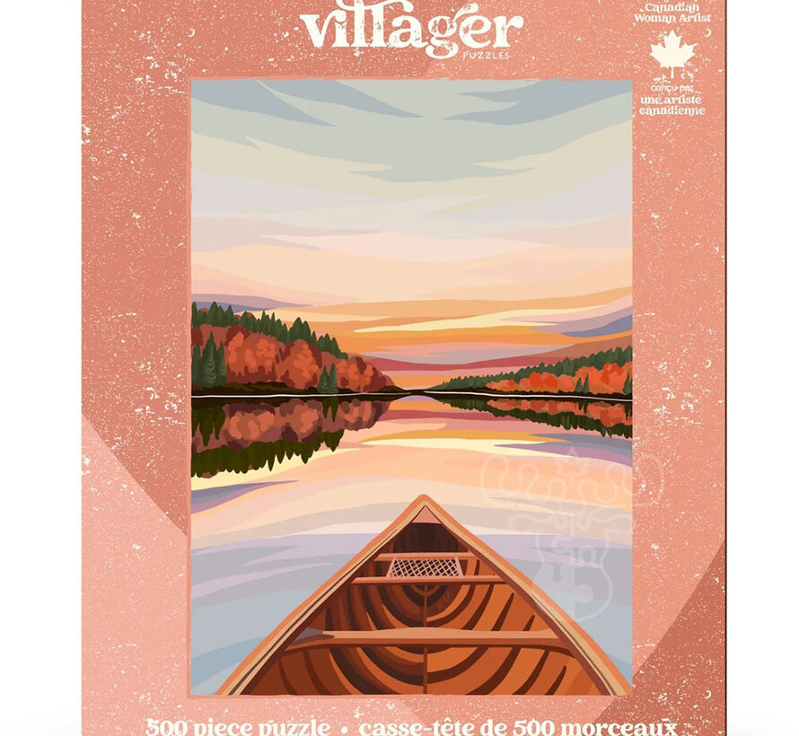 Villager Canoeing at Dawn Puzzle 500pcs