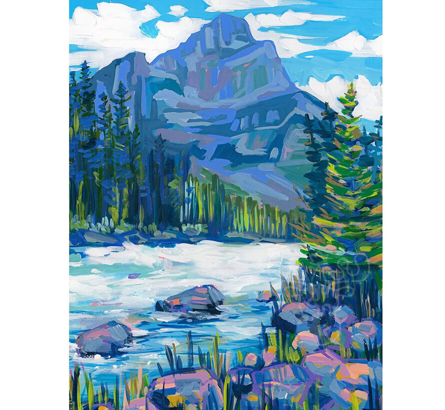 Villager Kicking Horse Mountain Puzzle 500pcs