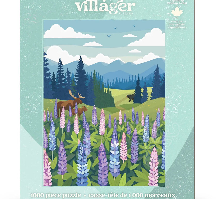 Villager Lupines Meadow Puzzle 1000pcs