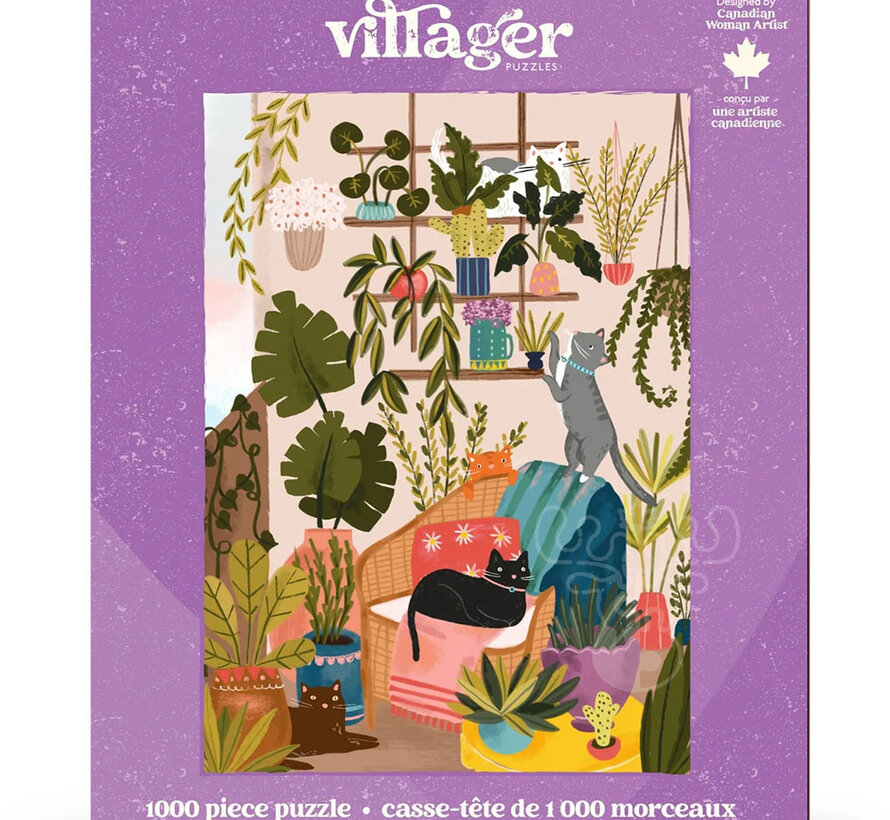 Villager Balcony Cats Puzzle 1000pcs
