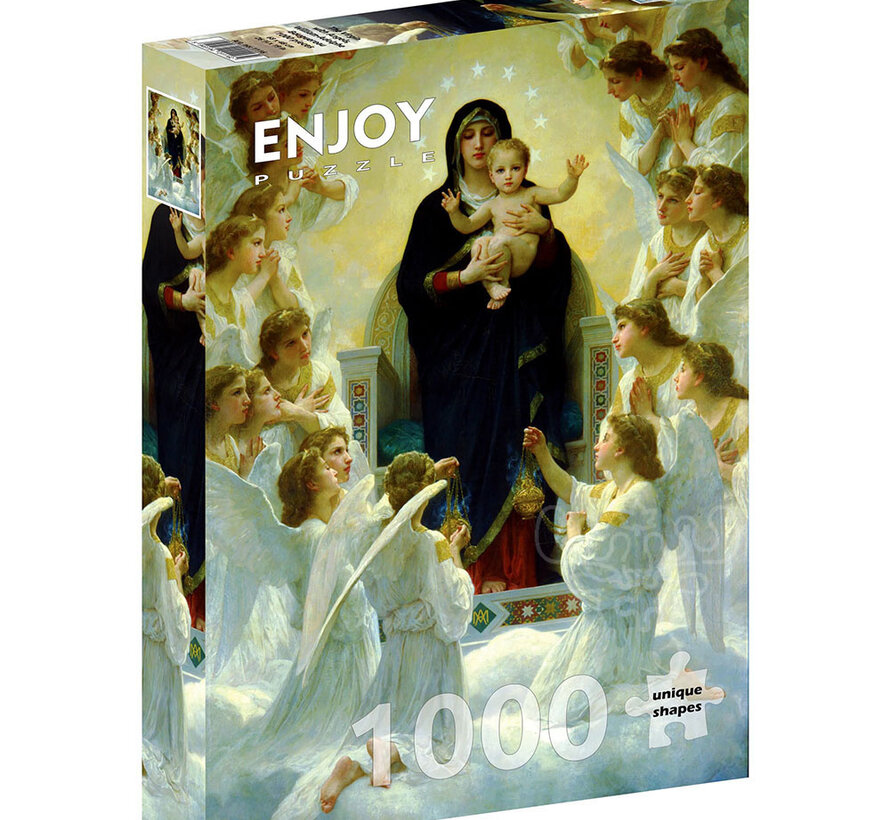 Enjoy William Bouguereau: The Virgin With Angels Puzzle 1000pcs