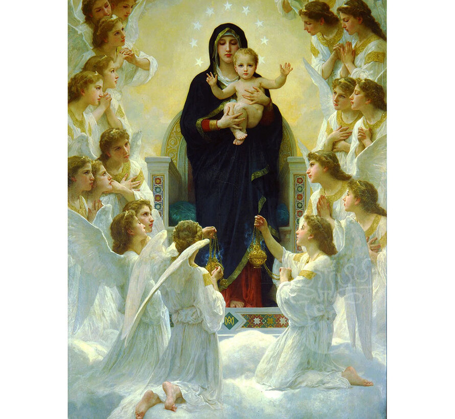 Enjoy William Bouguereau: The Virgin With Angels Puzzle 1000pcs