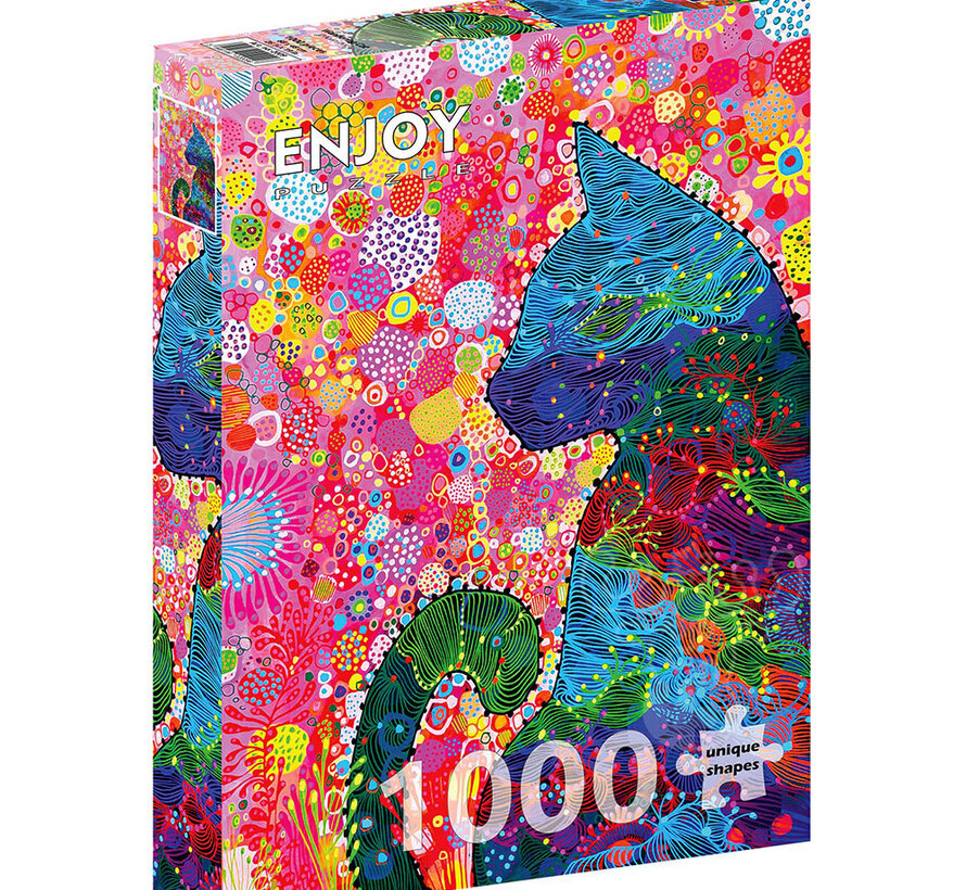 Enjoy Wandering Cat Puzzle 1000pcs