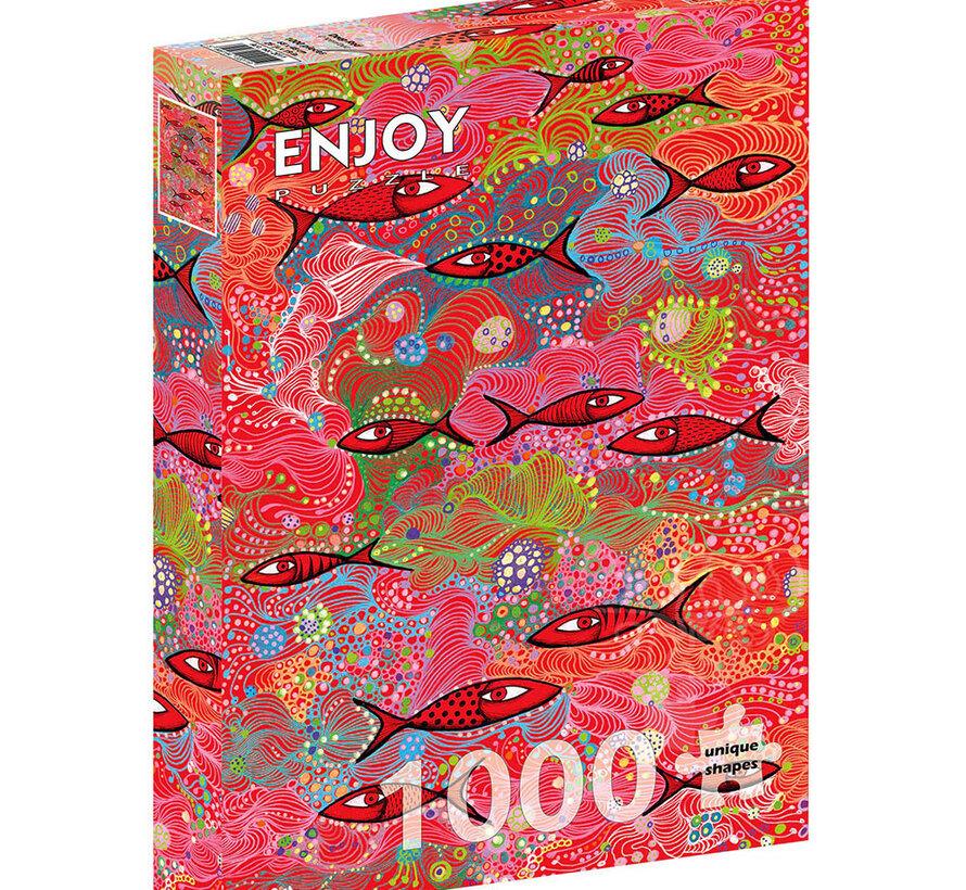 Enjoy Deep Red Puzzle 1000pcs