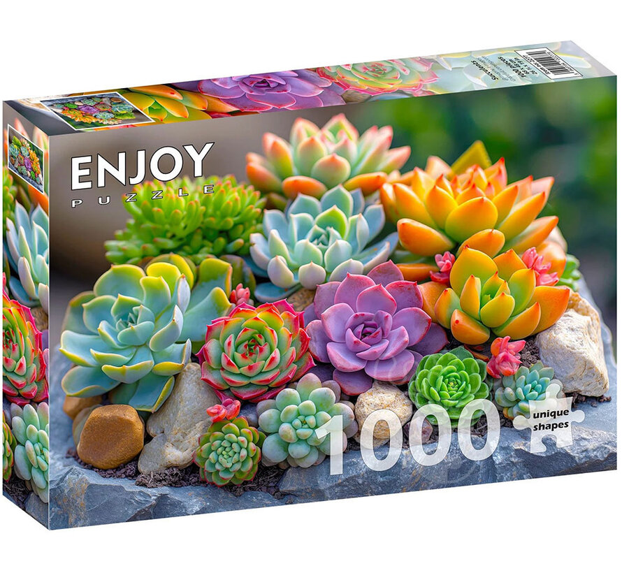 Enjoy Succulents Puzzle 1000pcs
