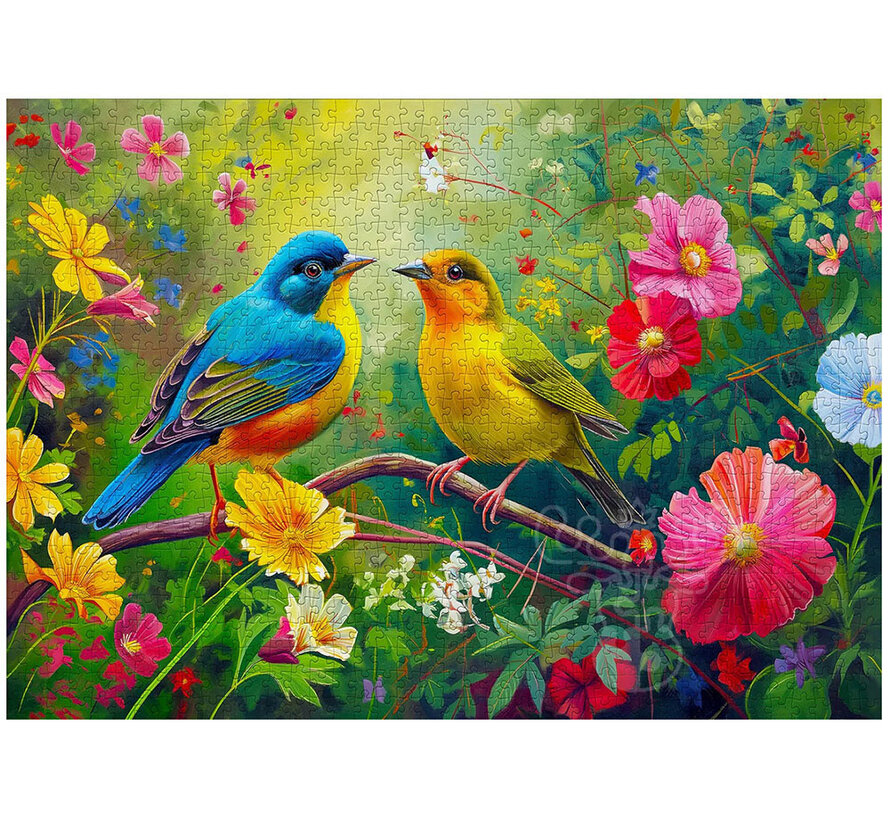 Enjoy Lovebirds Duet Puzzle 1000pcs