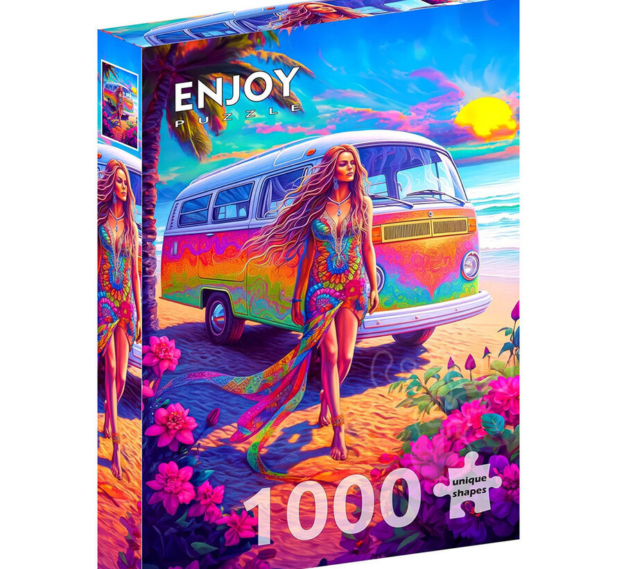 Enjoy Hippie at Heart Puzzle 1000pcs