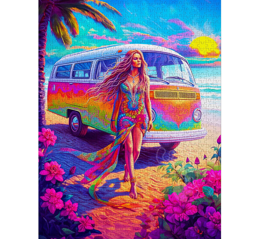 Enjoy Hippie at Heart Puzzle 1000pcs