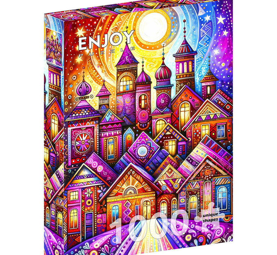 Enjoy Violet Town Puzzle 1000pcs
