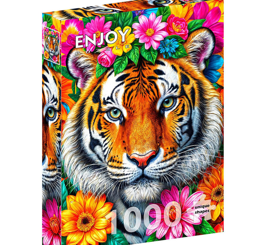 Enjoy Stripes and Blooms Puzzle 1000pcs