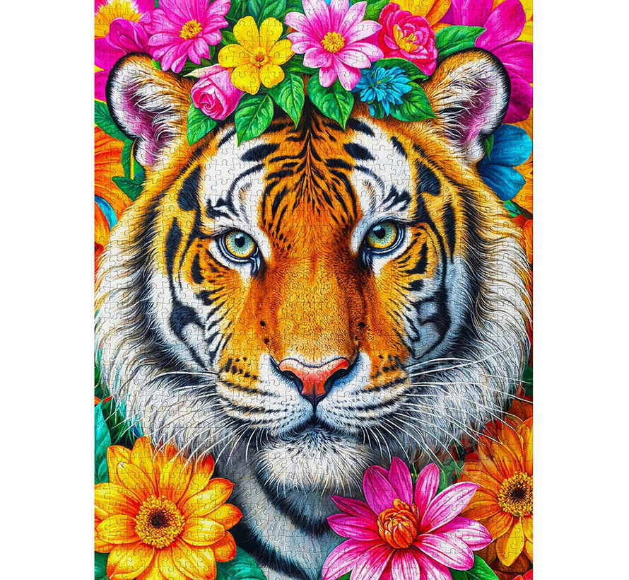 Enjoy Stripes and Blooms Puzzle 1000pcs