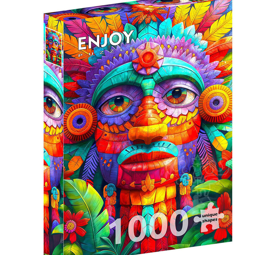 Enjoy Floral Totem Puzzle 1000pcs