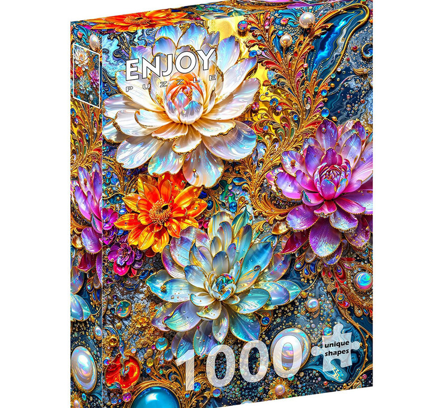 Enjoy Pearlescent Waterlilies Puzzle 1000pcs