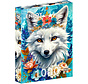 Enjoy Blooming Snow Fox Puzzle 1000pcs