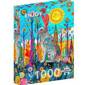 ENJOY Puzzle Enjoy Hare's Whimsical Land Puzzle 1000pcs