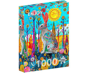 Enjoy Hare's Whimsical Land Puzzle 1000pcs - Puzzles Canada