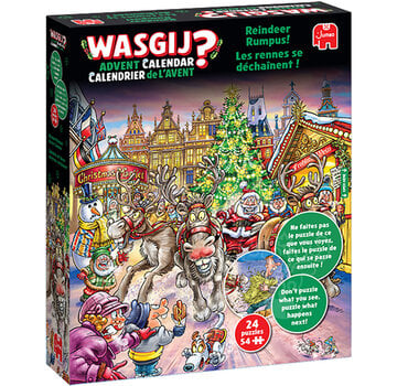 Jumbo Jumbo Wasgij Christmas Advent Calendar Reindeer Rumpus Puzzle 24 x 54pcs - CANADA ONLY