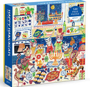 Galison Galison Happy Hanukcats Puzzle 500pcs