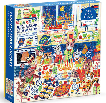 Galison Galison Happy Hanukcats Puzzle 500pcs