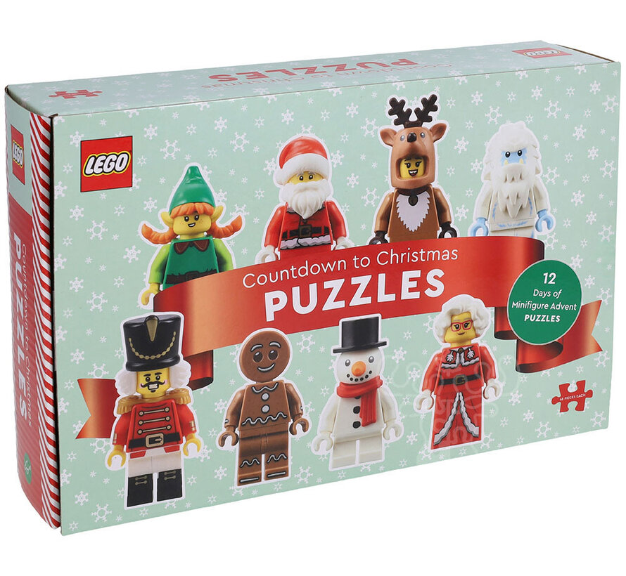Chronicle LEGO Countdown to Christmas 12 Days of Minifigure Advent Calendar Puzzles 12 x 48pcs