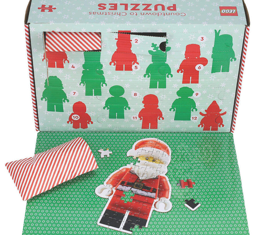 Chronicle LEGO Countdown to Christmas 12 Days of Minifigure Advent Calendar Puzzles 12 x 48pcs