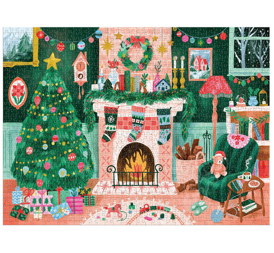 Galison Cozy by the Fireplace Puzzle 1000pcs