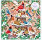 Galison Festive Feathers Foil Puzzle 500pcs