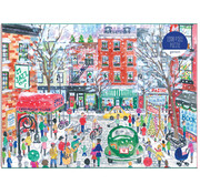 Galison Galison Michael Storrings Christmas in Greenwich Village Puzzle 1000pcs