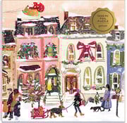 Galison Galison Snowfall on Main Street Foil Puzzle 1000pcs