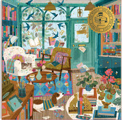 Galison Galison Bookshop Afternoon Foil Puzzle 500pcs