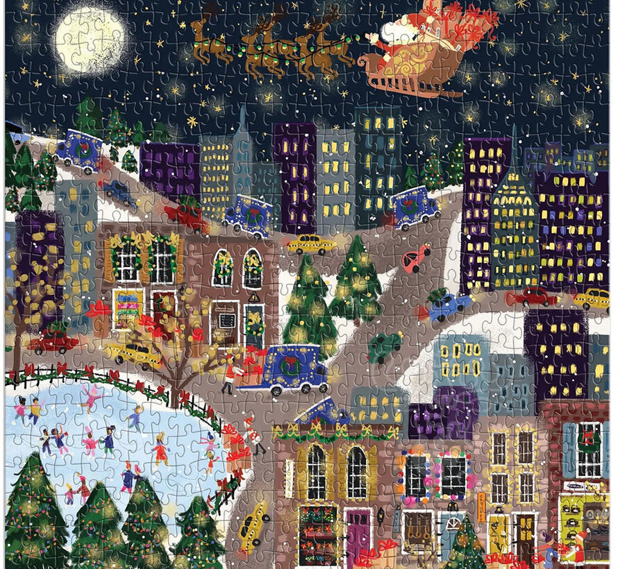Galison Joy Laforme Presentville Foil Puzzle 500pcs