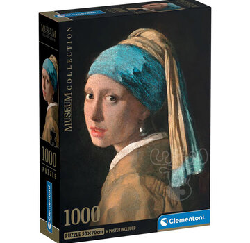 Clementoni Clementoni Museum: Vermeer - Girl with Pearl Earring Puzzle 1000pcs