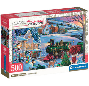 Clementoni Clementoni Classic Christmas: Christmas Train Puzzle 500pcs