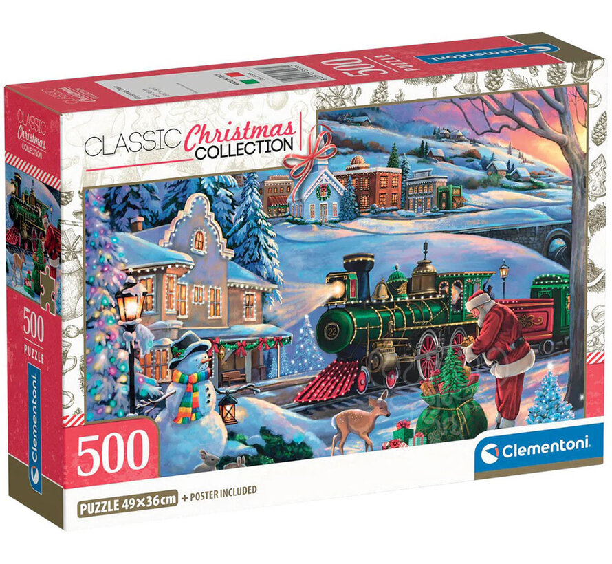 Clementoni Classic Christmas: Christmas Train Puzzle 500pcs