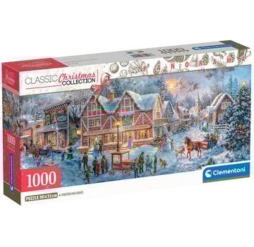 Clementoni Clementoni Classic Christmas: Getting Ready for Christmas Panorama Puzzle 1000pcs