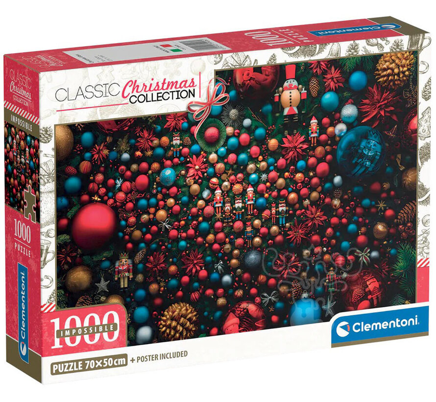 Clementoni Classic Christmas: Christmas Vibes: Impossible Puzzle 1000pcs