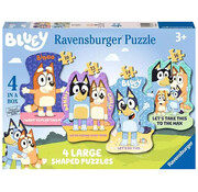 Ravensburger Ravensburger Bluey Puzzle 4 Large Shaped Puzzle 10, 12, 14, 16pcs