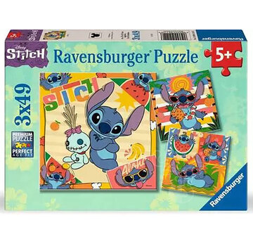 Ravensburger Ravensburger Disney Stitch Puzzle 3 x 49pcs