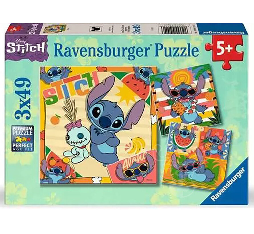 Ravensburger Disney Stitch Puzzle 3 x 49pcs