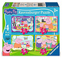 Ravensburger Peppa Pig Puzzle: 12, 16,  20, 24pcs  XXL - 4 in a Box