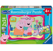 Ravensburger Ravensburger Peppa Pig Puzzle 2 x 24pcs