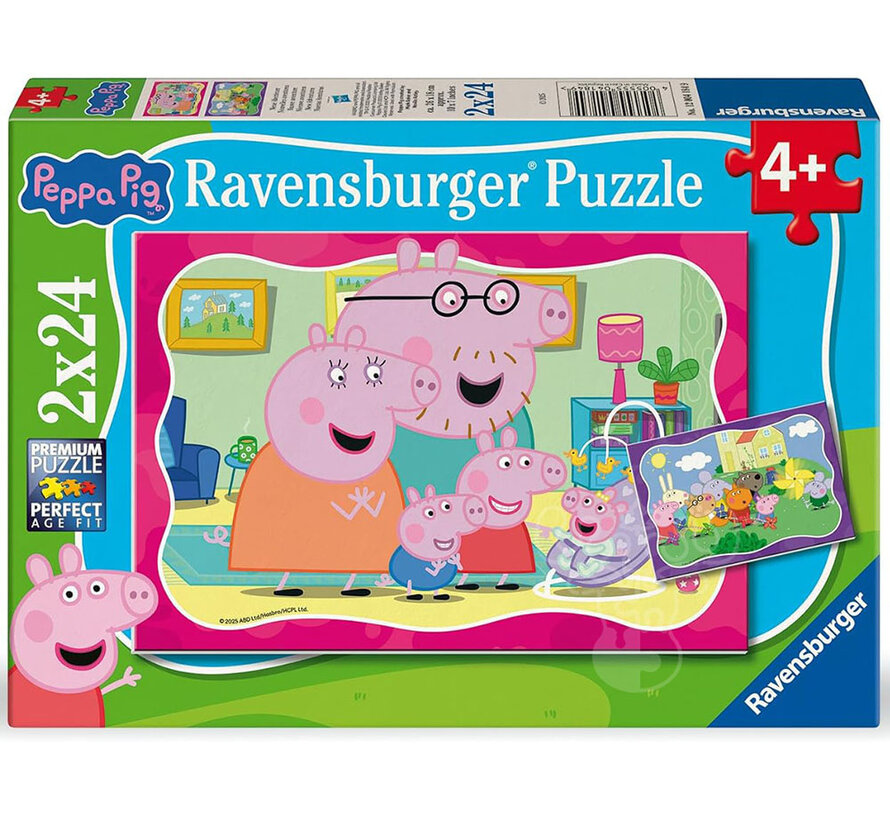 Ravensburger Peppa Pig Puzzle 2 x 24pcs