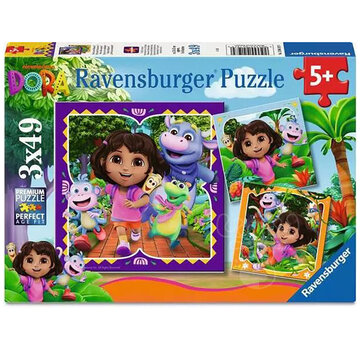 Ravensburger Ravensburger Dora the Explorer Puzzle 3 x 49pcs