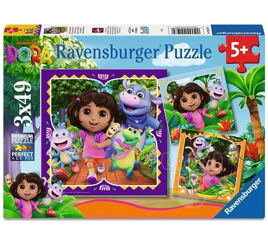Ravensburger Dora the Explorer Puzzle 3 x 49pcs