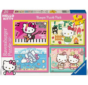 Ravensburger Ravensburger Hello Kitty Puzzle 4 x 100pcs Bumper Back