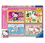 Ravensburger Hello Kitty Puzzle 4 x 100pcs Bumper Back