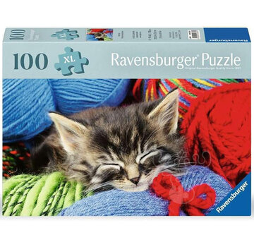 Ravensburger Ravensburger Feel Well & Puzzle: Wool Cat Puzzle 100pcs XL
